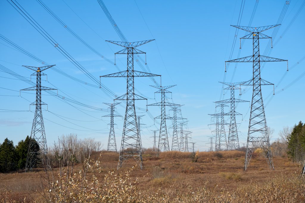 Ontario Hydro power transmission towers